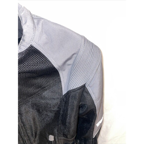 Speed & Strength Women’s Armored Motorcycle Jacket Size Medium Black Silver Zip - Picture 5 of 12